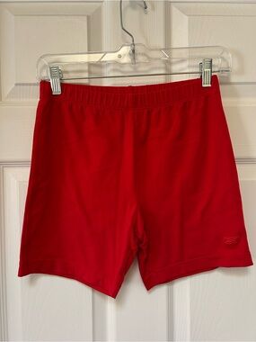 Reebok Women's Red Athletic Bike Shorts